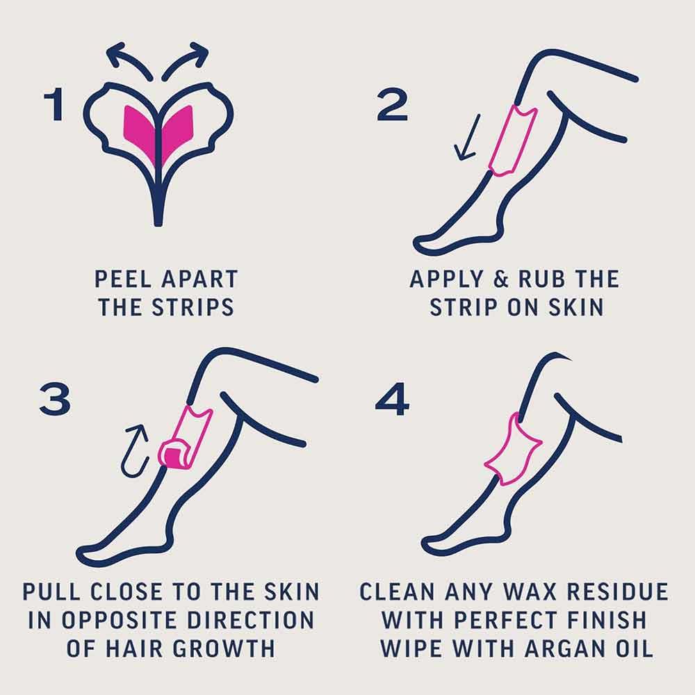 Veet Expert Wax Strips For Legs Sensitive 40 Pack