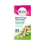 Veet Wax Strips Natural Inspirations For All Skin Types 20 Pack