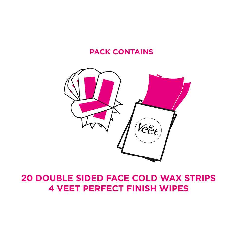 Veet Wax Strips Natural Inspirations For All Skin Types 20 Pack