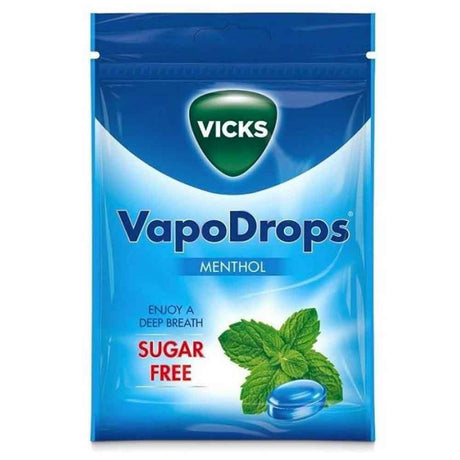 Vicks VapoDrops Sugar Free Menthol – for sore throat
