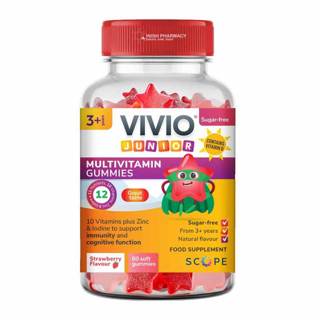 Vivio Junior Multivitamin Gummies 60 Pack – a daily multivitamin for complete nutritional support