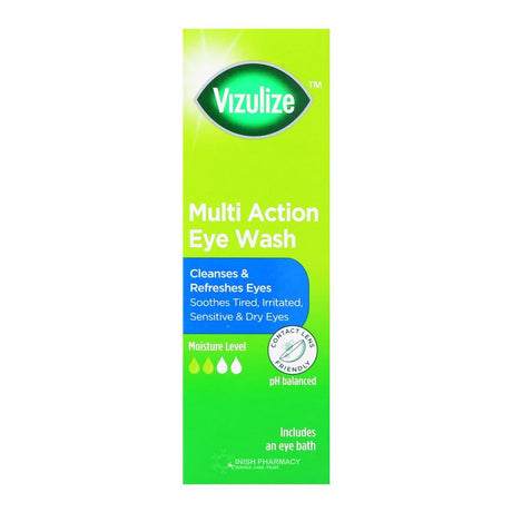Vizulize Eye Wash & Eye Bath 100ml – soothes and hydrates dry, irritated eyes