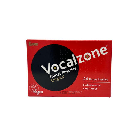 Vocalzone Throat Pastilles For Dry Or Irritated Throat 24 Pack – for sore throat