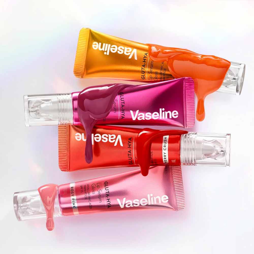 Vaseline GLUTA-HYA Serum Gloss Tinted Lip Care Cherry Crush 10ml