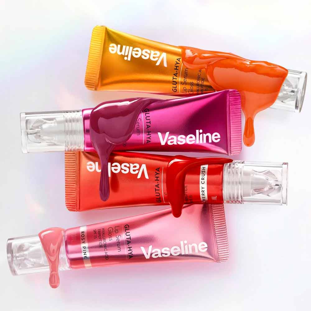 Vaseline GLUTA-HYA Serum Gloss Tinted Lip Care Juicy Peach 10ml