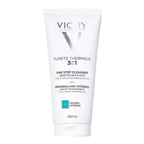 Vichy Purete Thermale 3 in 1 One Step Cleanser 100ml – gently cleanses and refreshes skin