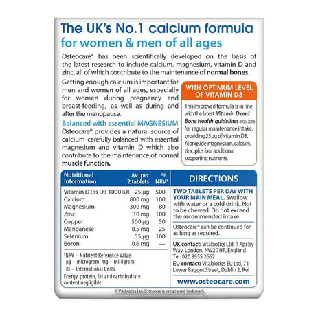 Vitabiotics Osteocare Original 30 Pack