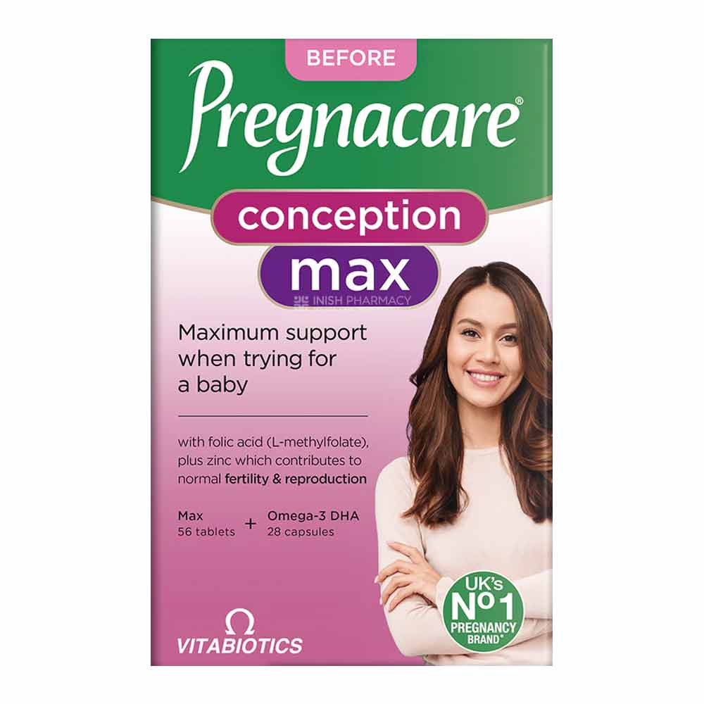 Vitabiotics Pregnacare Conception Max 84 Pack – with key nutrients to prepare for pregnancy