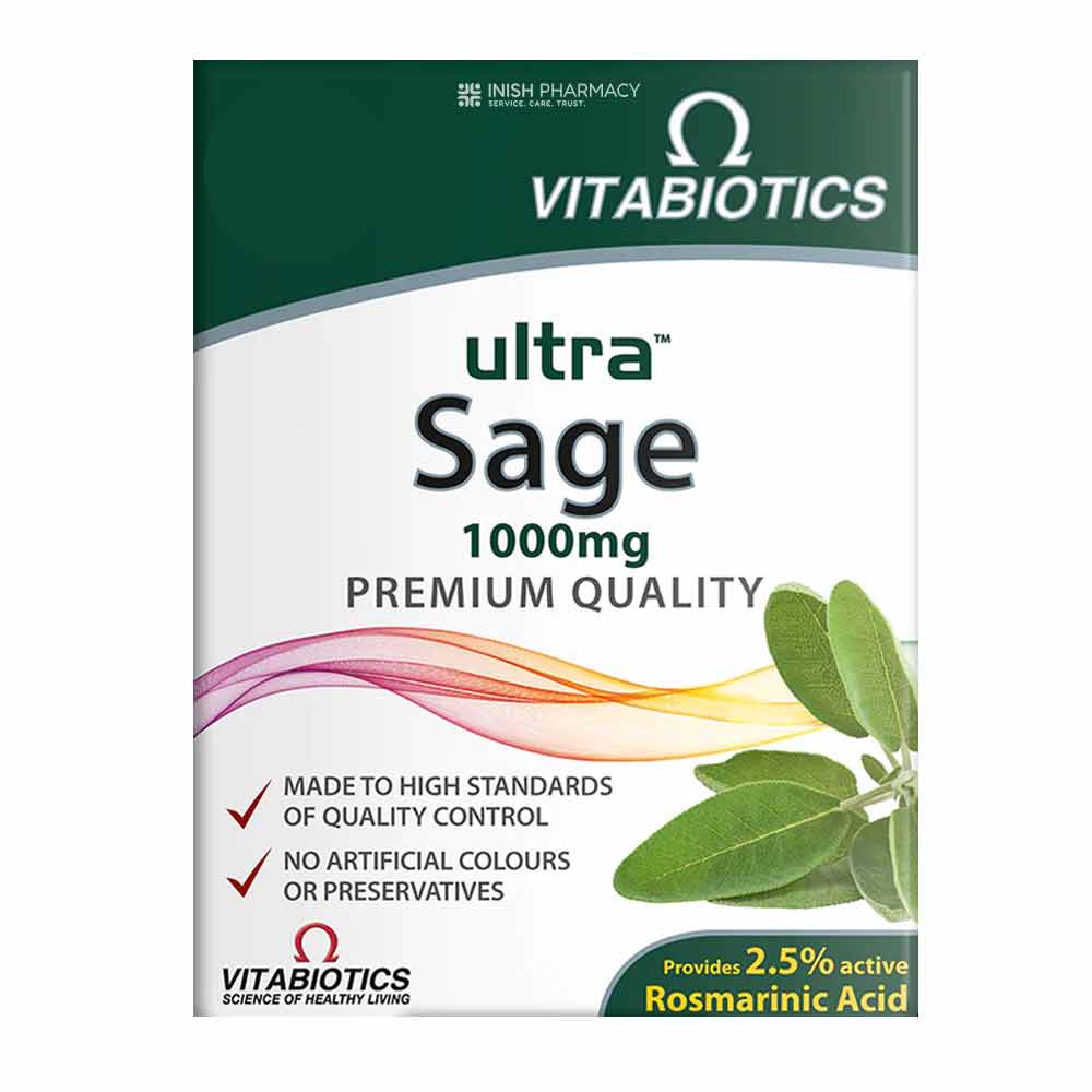 Vitabiotics Ultra Sage 1000mg 30 Tablets
