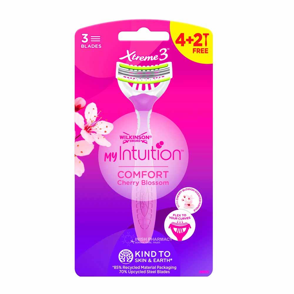 Wilkinson Sword  Xtreme3 Intuition Comfort Disposable Razor 4+2 Free