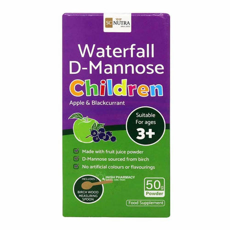 Waterfall D-Mannose Children Apple & Blackcurrant Powder 50g – a trusted essential for mother and baby care