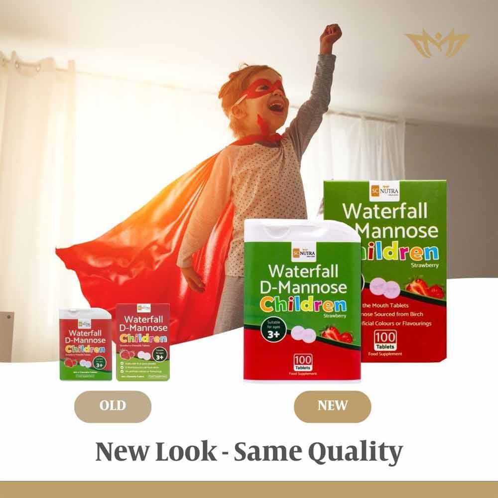 Waterfall D-Mannose Children Strawberry Melts 100 Tablets