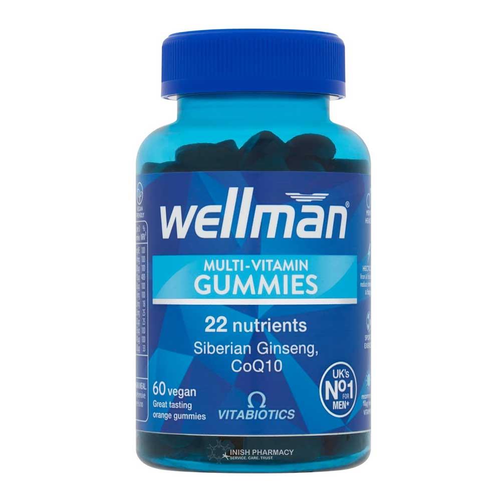 Vitabiotics Wellman Multi-Vitamin Gummies 60 Pack – Inish Pharmacy