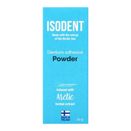 IsoDent Denture Adhesive Powder 20g – keeps dentures clean and well-fitting