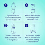 Wild Natural Deodorant Starter Pack Ombre Case Lemon Basil & Blood Orange Deodorant