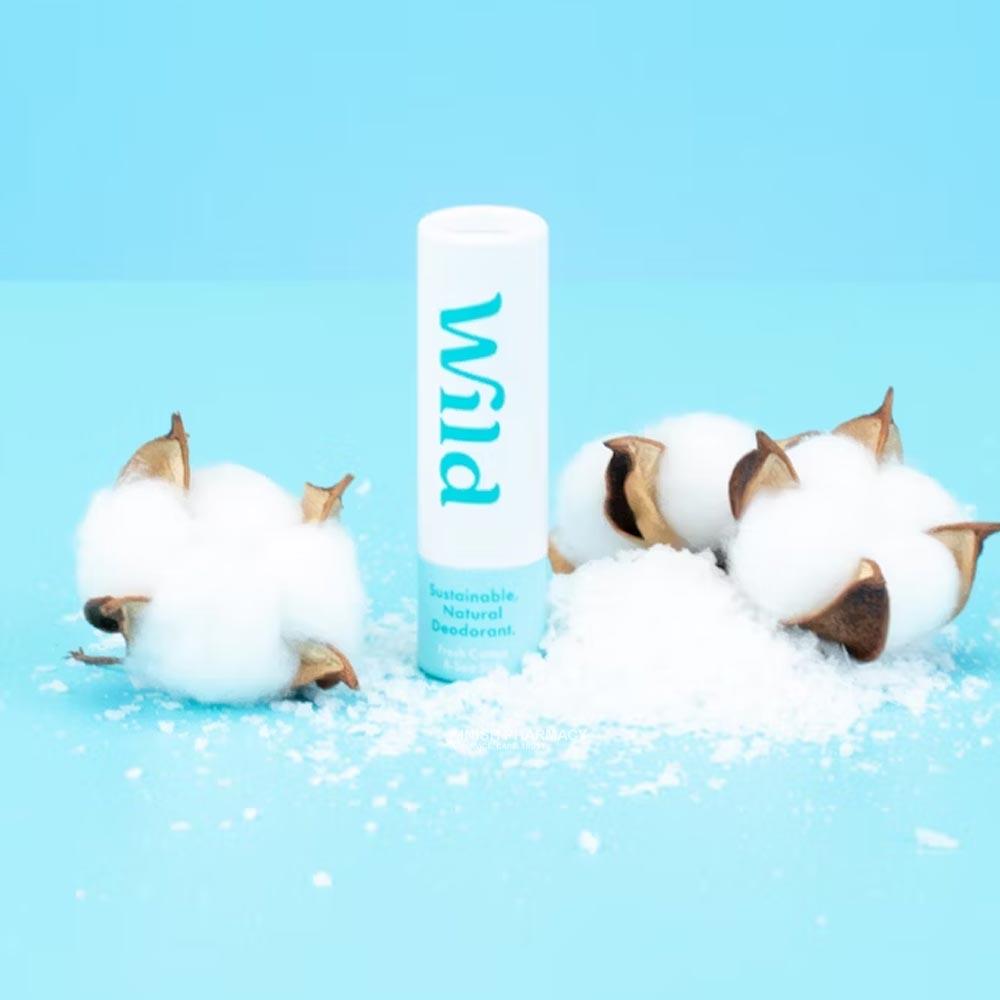 Wild Natural Deodorant Mini Fresh Cotton & Sea Salt