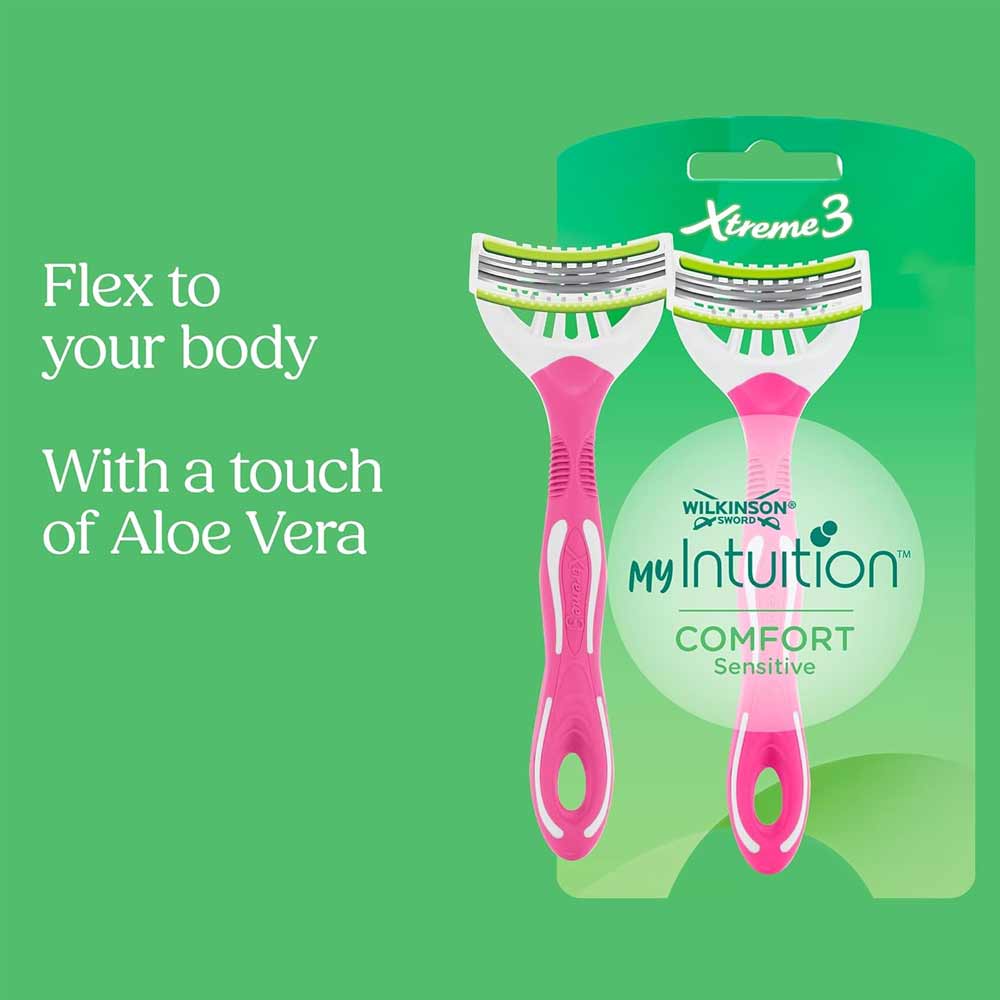 Wilkinson Sword  Xtreme3 Intuition Comfort Sensitive Disposable Razor 4+2 Free