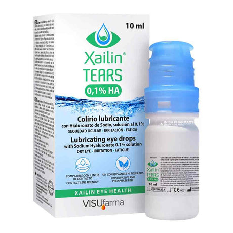 Xailin Tears Eye Drops 10ml – soothes and hydrates dry, irritated eyes