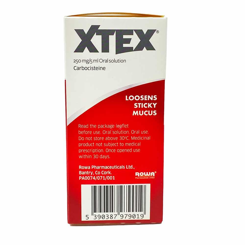 Xtex Carbocisteine 250mg/5ml Oral Solution Sugar Free 200ml