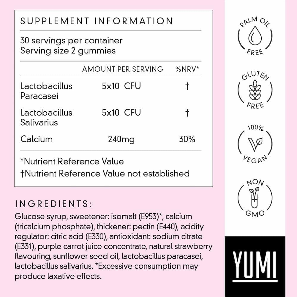 Yumi Gut Health Probiotic Gummies 60 Pack