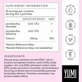 Yumi Gut Health Probiotic Gummies 60 Pack
