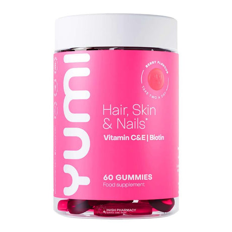 Yumi Hair Skin Nails 60 Gummies – with biotin and key nutrients for hair, skin and nails