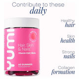 Yumi Hair Skin Nails 60 Gummies