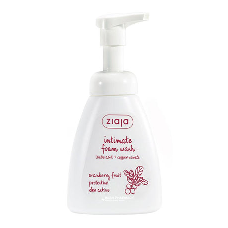 Ziaja Intimate Foam Wash Cranberry 250ml – for gentle, everyday feminine health and hygiene