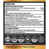 Herba Organic Peruvian Black Maca Capsules 180 Pack
