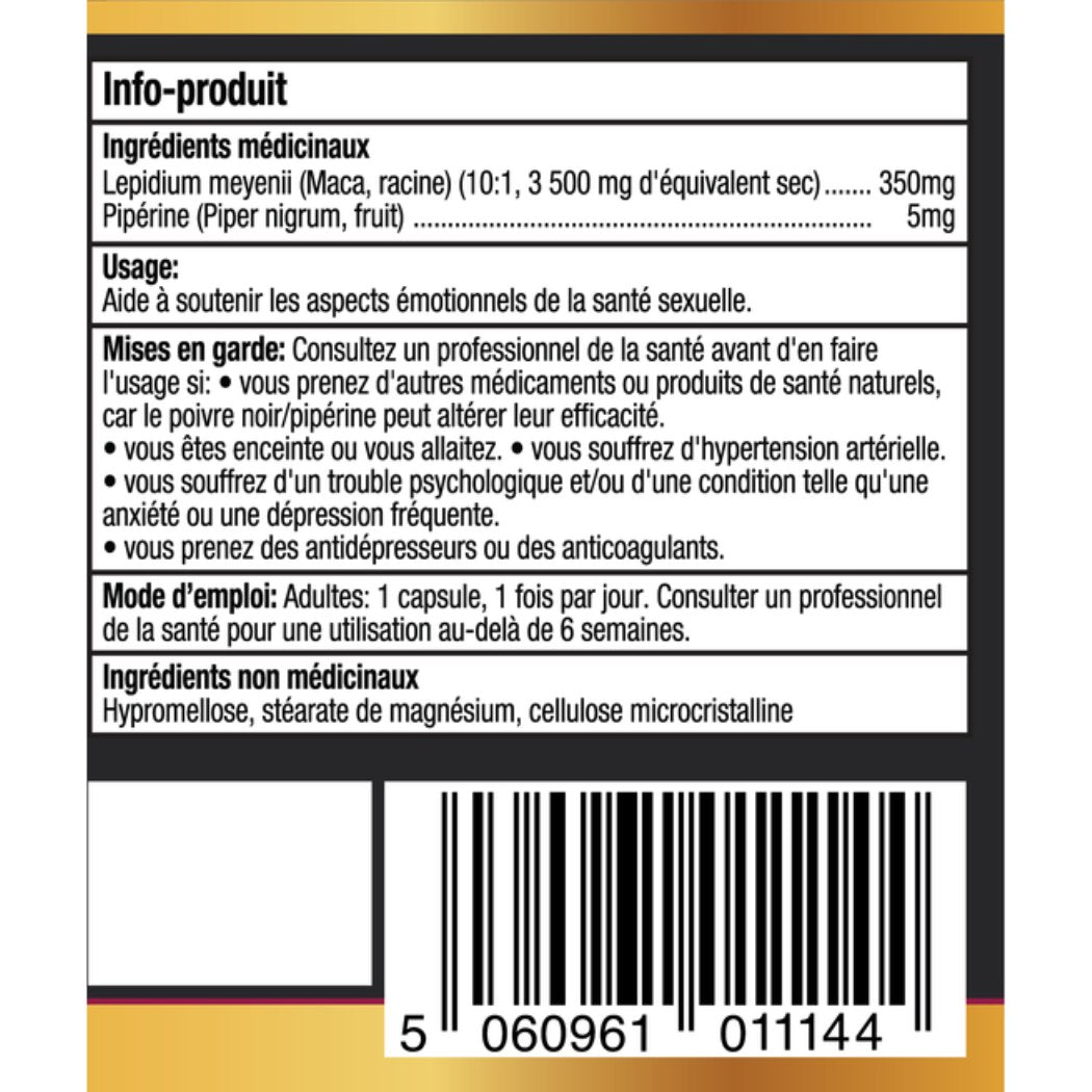 Herba Organic Peruvian Black Maca Capsules 180 Pack