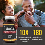 Herba Organic Peruvian Black Maca Capsules 180 Pack