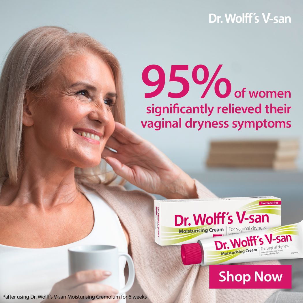 Dr Wolff's V-San Moisturising Cream For Vaginal Dryness 50g
