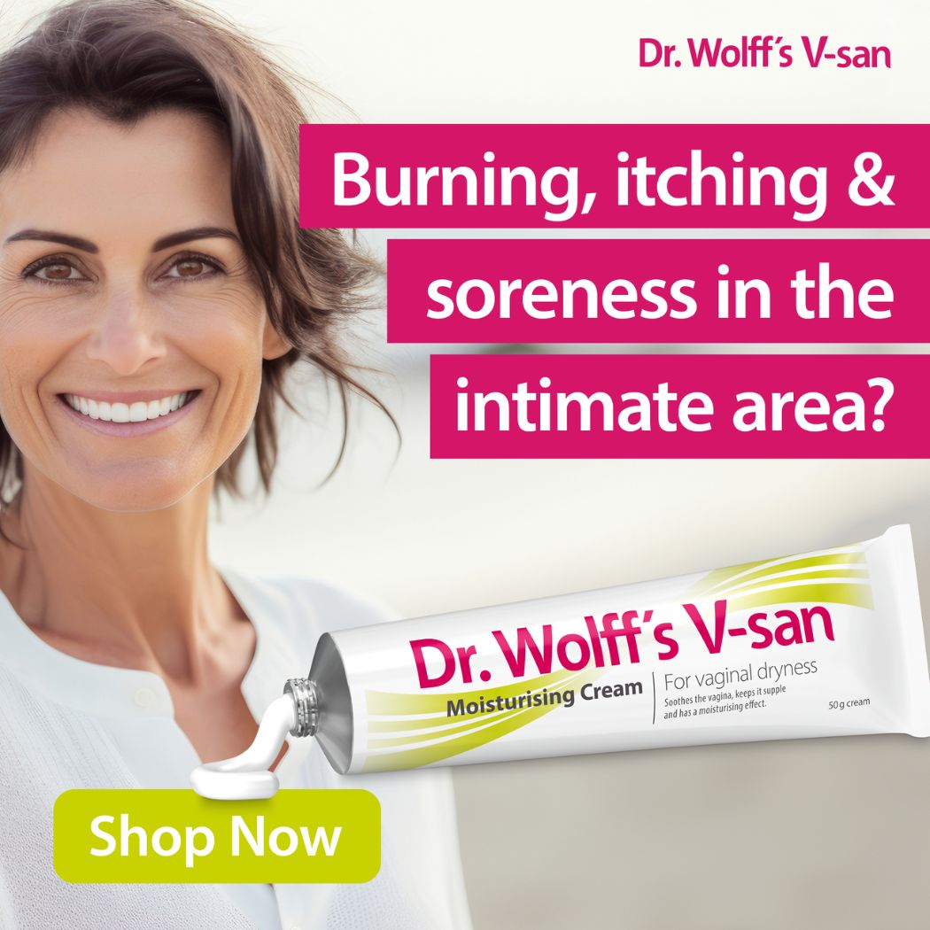 Dr Wolff's V-San Moisturising Cream For Vaginal Dryness 50g