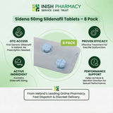 Sidena 50mg Sildenafil Tablets 8 Pack