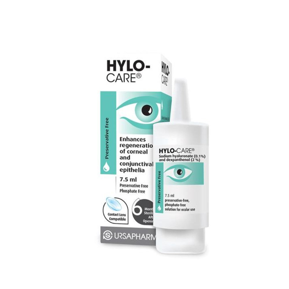 Hylo-Care Preservative Free Eye Drops 7.5ml – soothes and hydrates dry, irritated eyes
